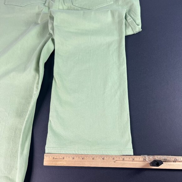 Not Your Daughters Jean Women Plus 42x28 High Rise Straight Green Denim Tag 20WT - Picture 11 of 16